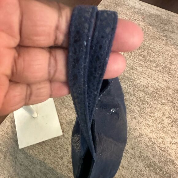 Carlos Falchi Tote - Python Microfiber (Navy Blue) - Picture 5 of 11